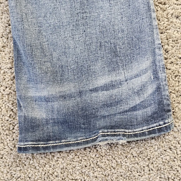 Rock Revival Nancy Boot Cut Mid Rise Jeans Womens 28 Denim Distressed 32x32 - Picture 10 of 13